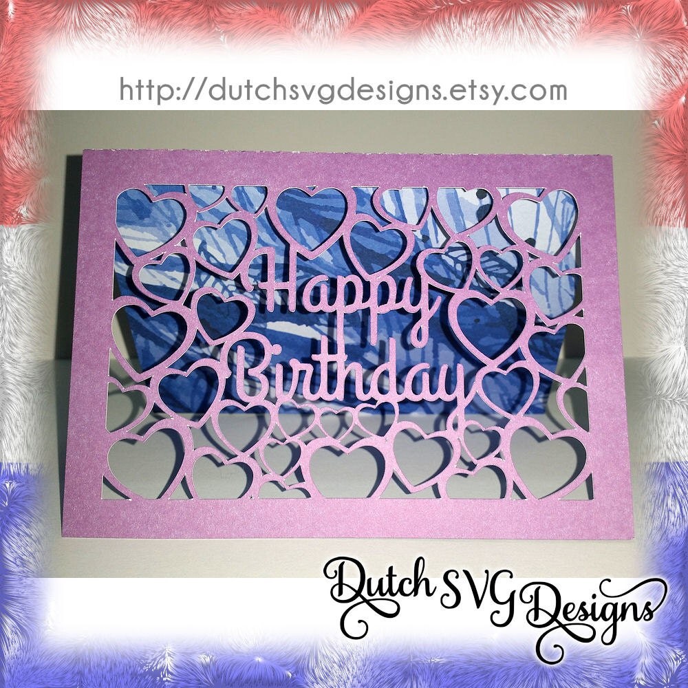 Free Happy Birthday Card Svg Files - Happy Birthday Pop-up Whimsy Font — 3DCuts.com / This is a ...