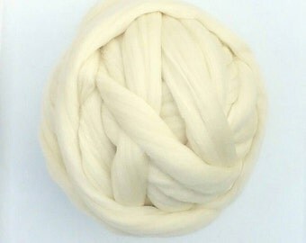 Merino by the Pound - White Merino Wool - Wool for Spinning - Wool Roving - Wool For Wet Felt - Arm Knitting - Chunky Yarn - Giant Blanket
