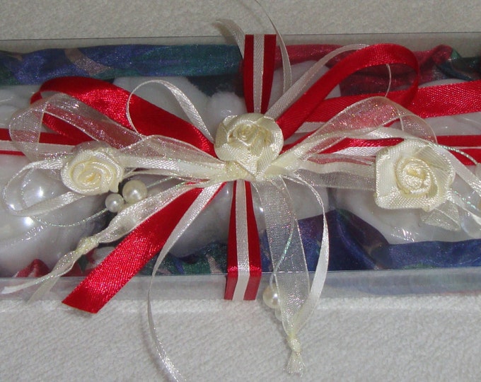 I Love You Mom: Red White Blue Soap Gift Set, Luxury Royalty Scented Handmade Soaps, Floral Soap Gift Set, Gift for Her, Mothers Day Gift