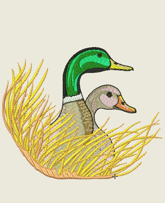 Mallard Duck Embroidery Design by Sx3Embroidery on Etsy