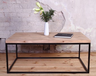 Industrial Metal Framed Coffee Table