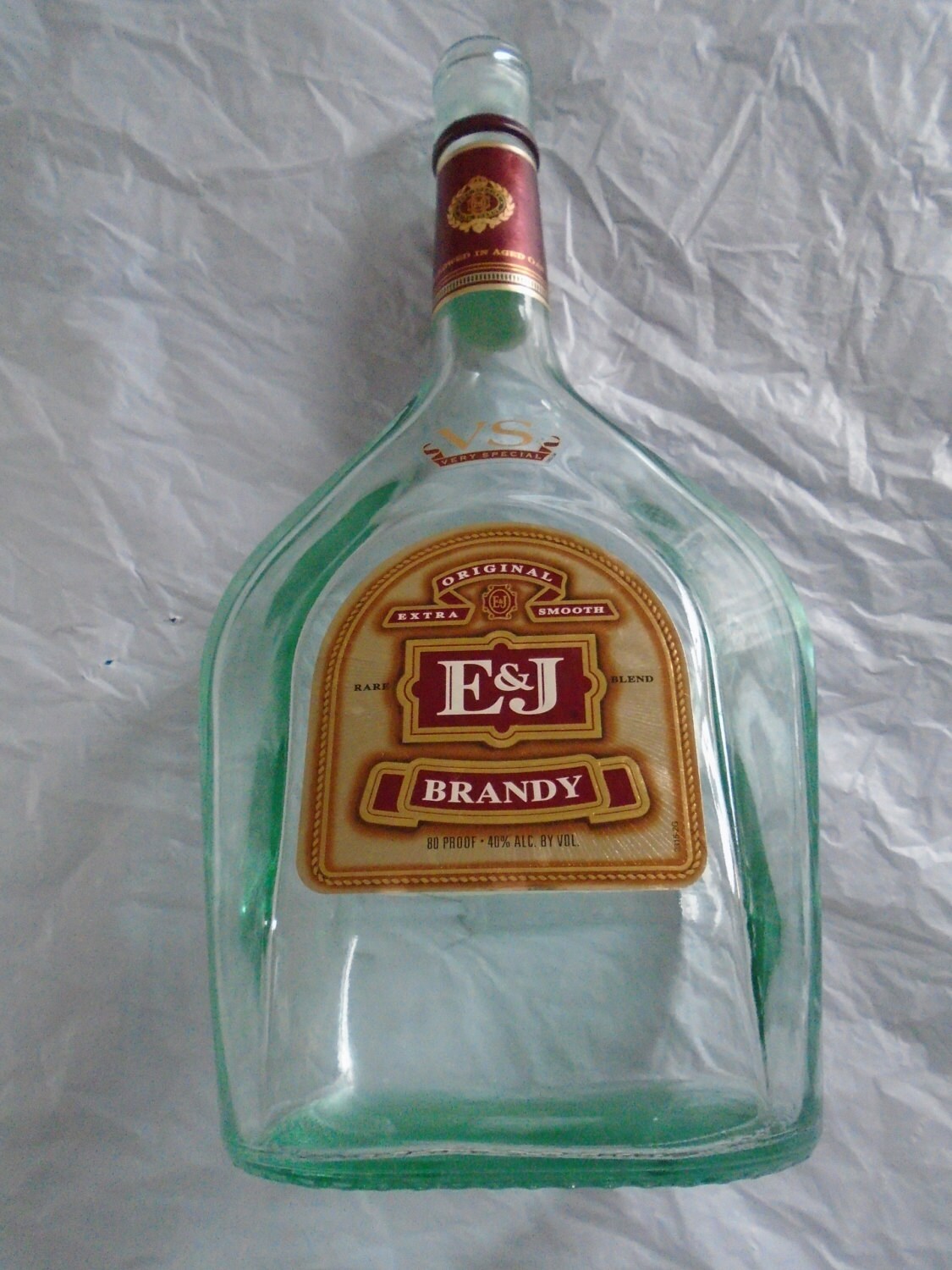 E & J Brandy Empty Bottle by NonesuchWillow on Etsy