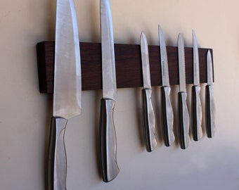 Knife Rack, Magnetic Knife Rack, Knife Holder, Wood Knife Holder