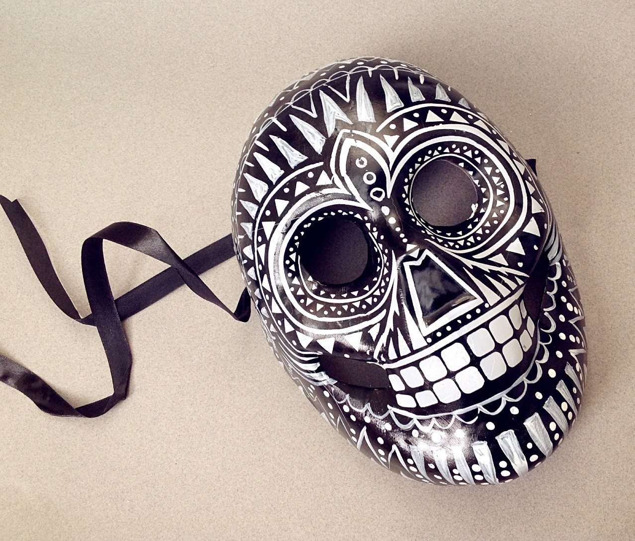 Black White Unisex Full face Skull mask masquerade skull mask