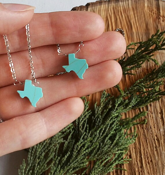 Turquoise texas necklace turquoise necklace texas pride