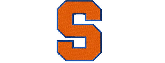 Syracuse Orange football logo Embroidery by WillowEmbroidery