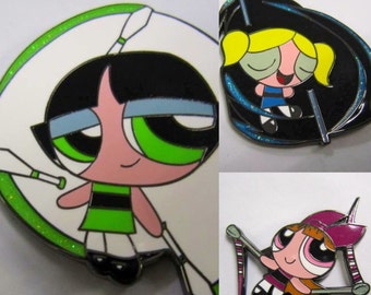 Power Prop Girls Hat Pin Lapel Hard Enamel