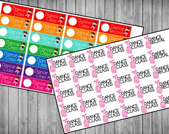 Dance Class Planner Stickers | 2 Styles