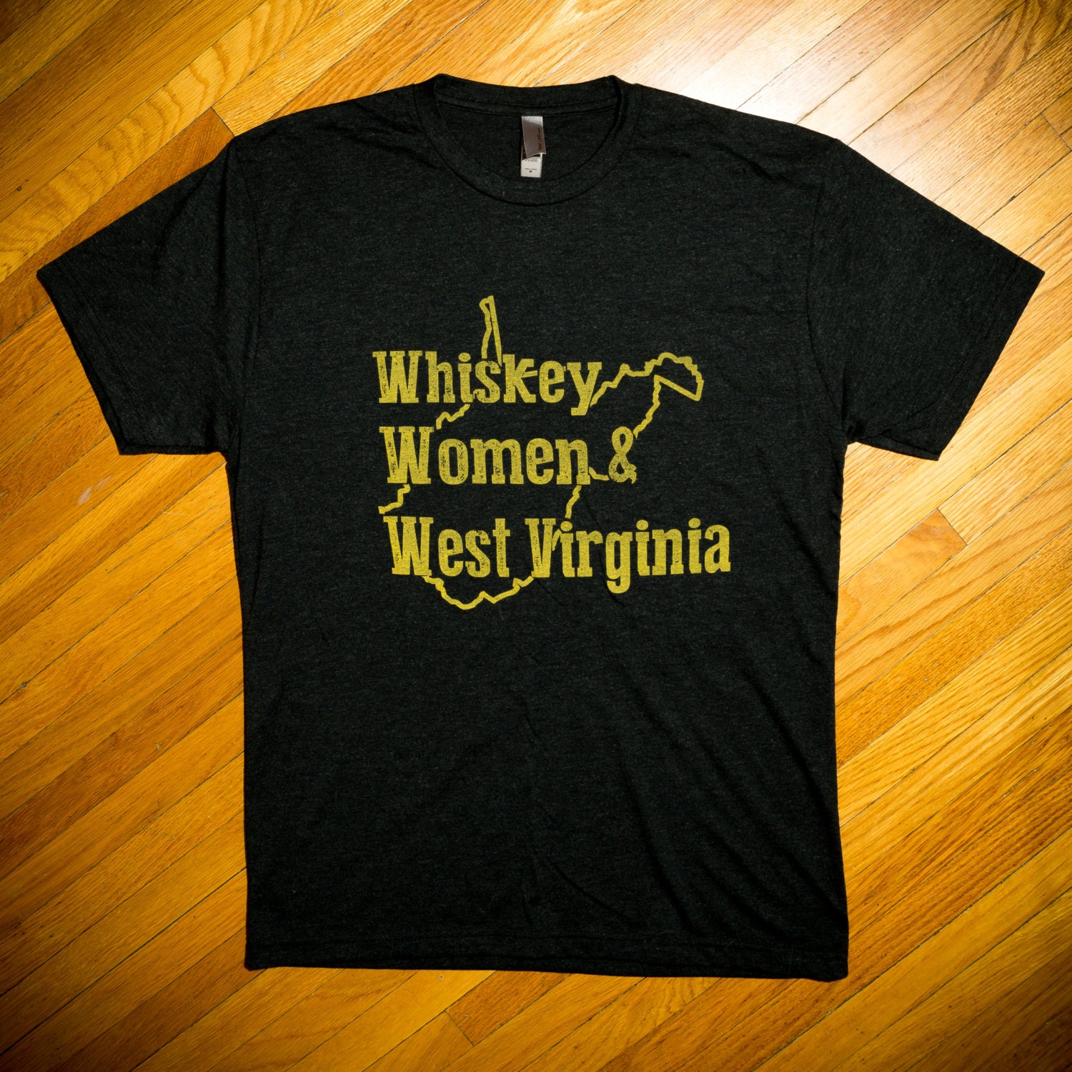 West Virginia Tshirt Whiskey Women and West by CandorSociety