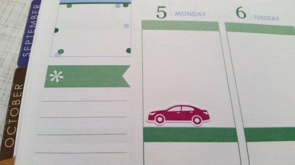 Car Stickers (Set of 48) Item #164 from bottledteadesigns on Etsy Studio