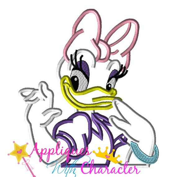 Daisy Duck Applique Design Daisy Duck by appliqueswcharacter