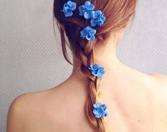 Set of 3 pins, flower hair pins, floral hair, artificial flowers pin, hair accessories, hair flowers, Floral design, artificial hydrangea