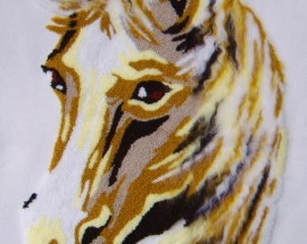 British Made Horse Head Punch Needle Embroidery Kit by Webster Craft