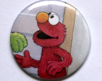 Elmo, Compact MIRROR, Pocket Mirror, Sesame Street, Makeup mirror