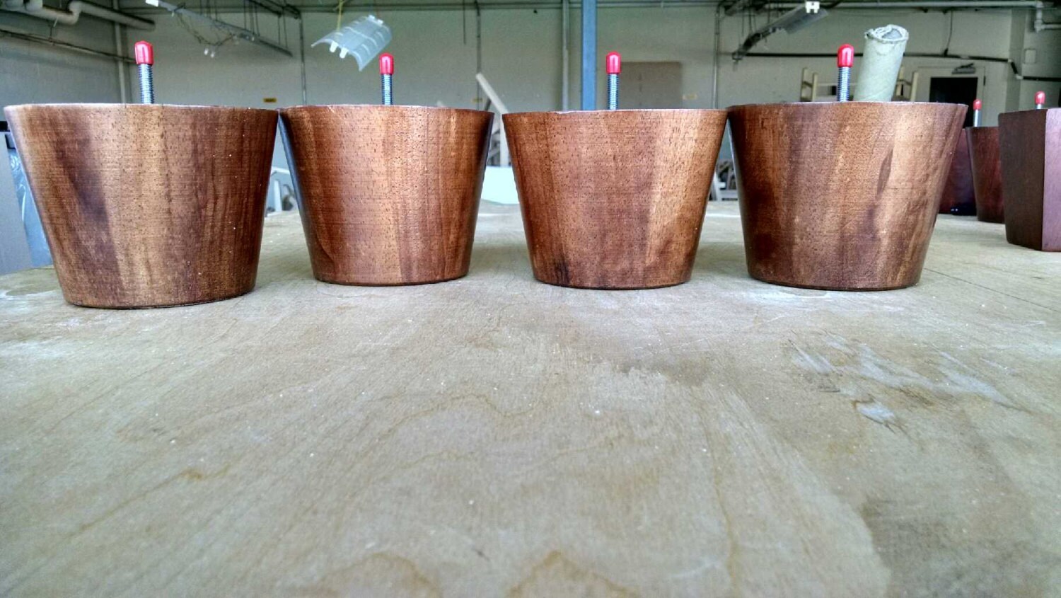 Furniture Legs/Feet SOFA Legs. Oak Finish. 4.5 Tall.