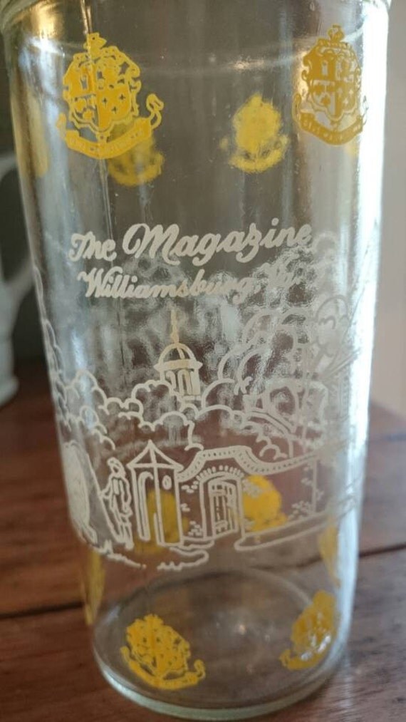 Vintage Colonial Williamsburg Drinking Glass Jelly Glass/The