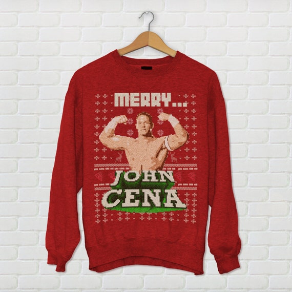 John Cena Internet Meme Ugly Christmas Sweater by ...