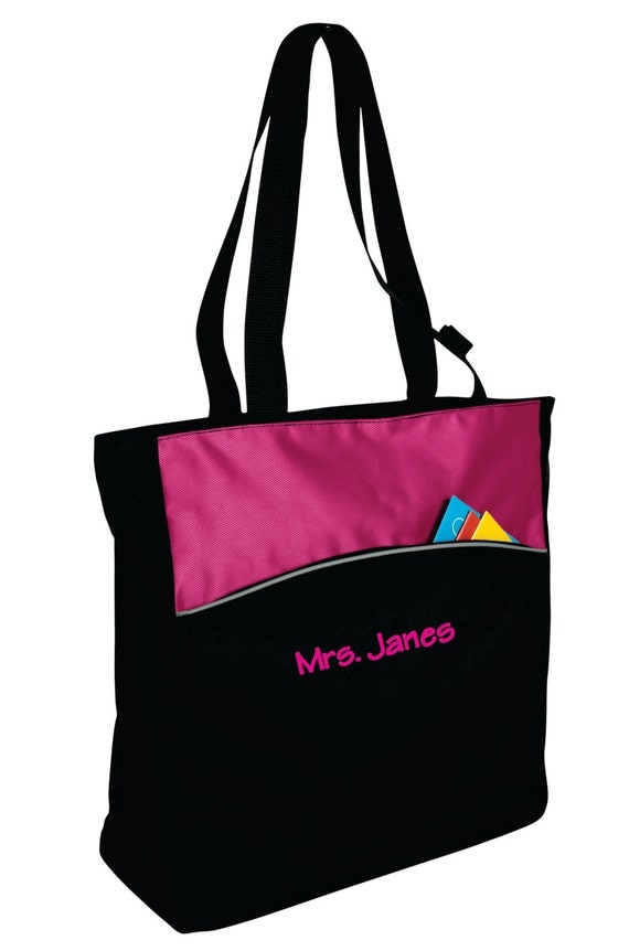 Personalized Tote Bag Monogrammed Teachers by SimplyMarvelousGifts
