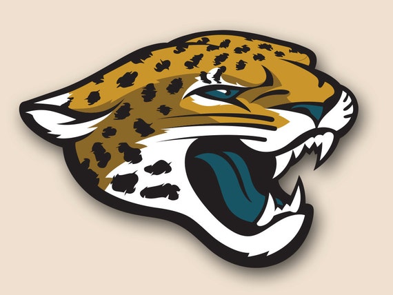 JACKSONVILLE JAGUARS Set of 2 Vinyl Cornhole DECAL Logo Wall