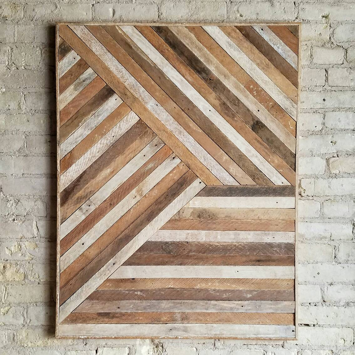 Reclaimed Wood Wall Art Wood Wall Decor Twin Headboard