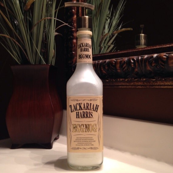 Items similar to Zachariah Harris Egg Nog Soap Dispenser Bottle on Etsy