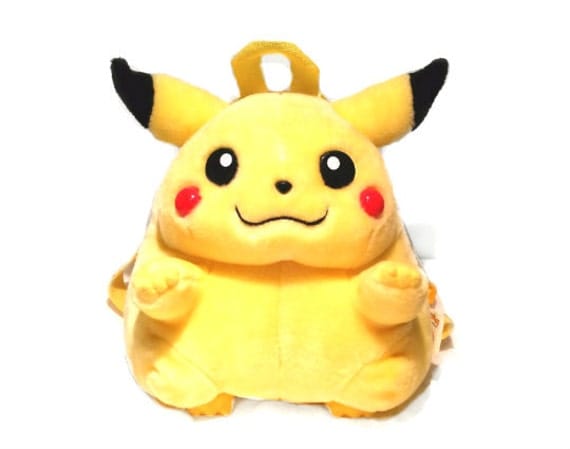 pikachu stuffed animal backpack