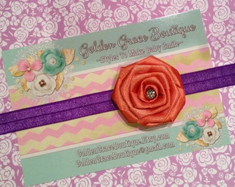 Clemson baby headband