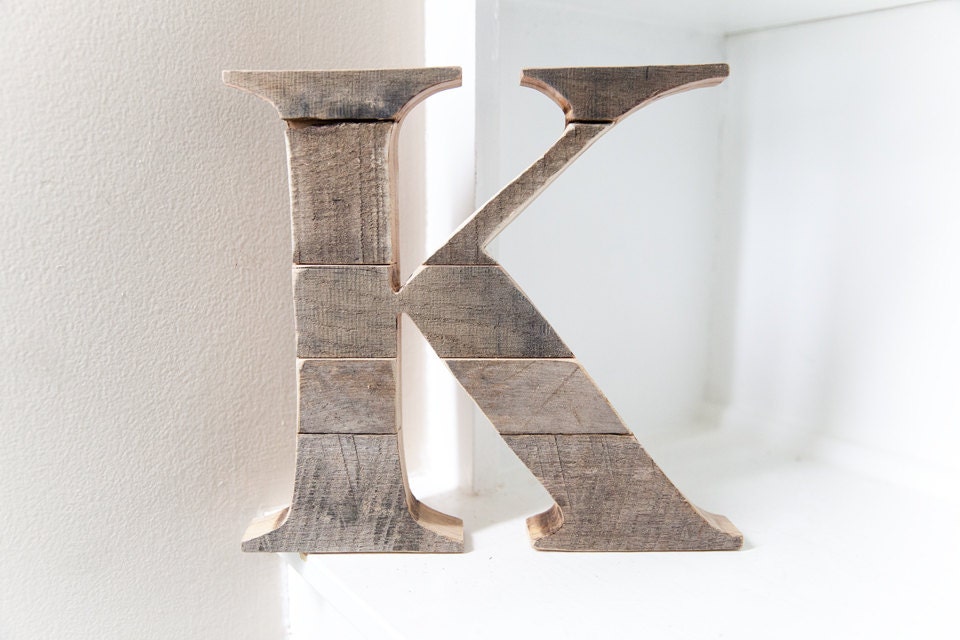 Rustic Home Decor Nursery Wall Letters Wooden Letter Wood