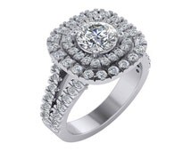 Split shank engagement rings etsy