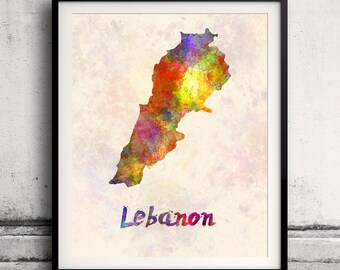  Lebanon  watercolor Etsy