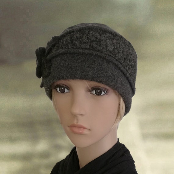 Womens winter hats Warm felted hat Small wool cap by AccessoryArty