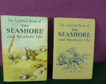 Vintage Ladybird book The Seashore with dust jacket marked 2'6