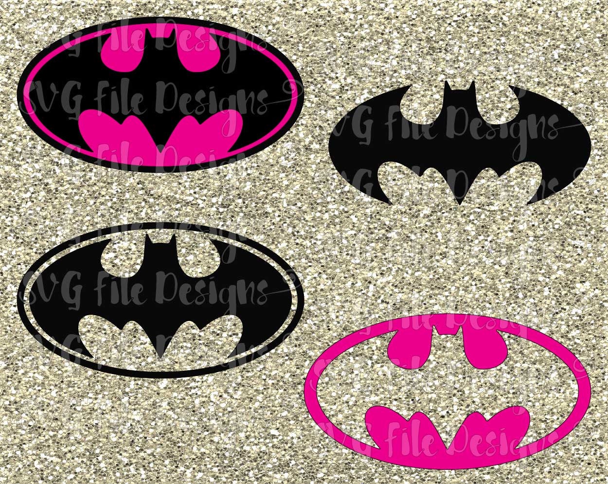 Pink Batgirl Batwoman Bat Logo Symbol By Svgfiledesigns