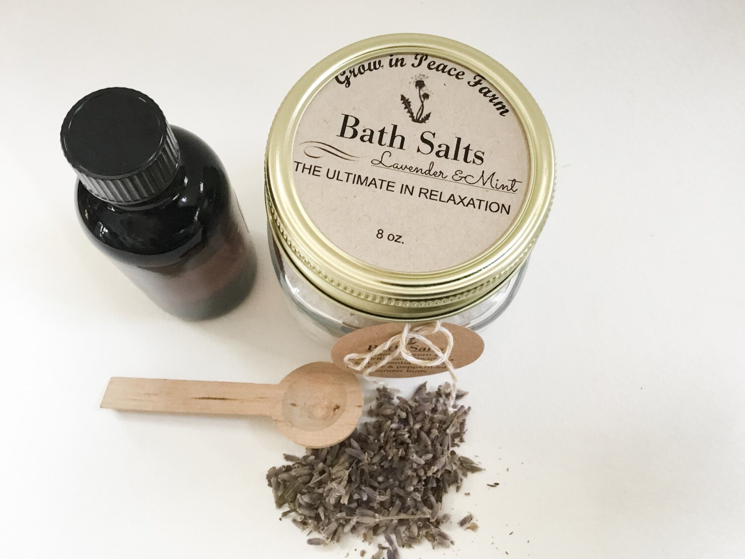 Relaxation Lavender Mint Bath Salts Aromatherapy Bath Salts