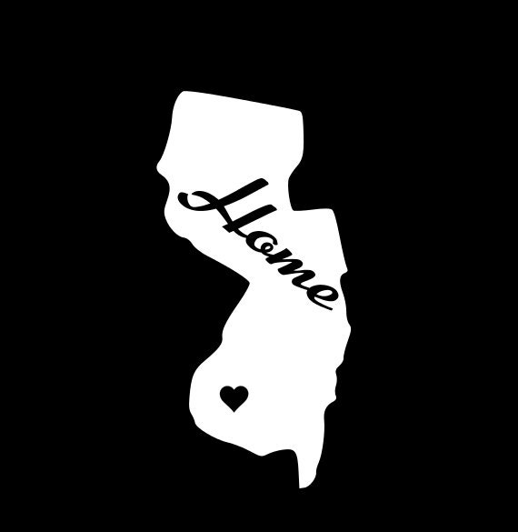 State car decal New Jersey NJ window sticker vinyl by JAMLEEWicks