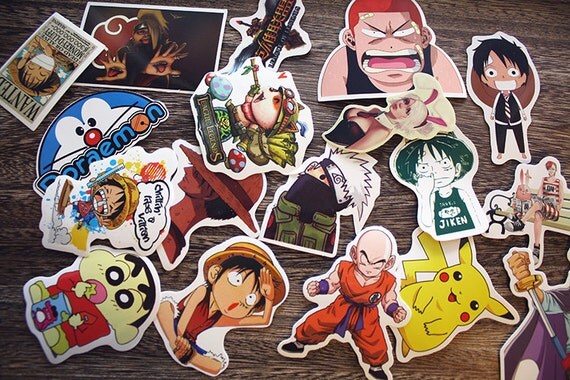 ANIME Mystery Sticker Grab Bag 10 Large Sticker Mystery Pack