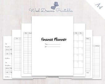 A4 Finance Planner, financial planner, budget planner, bill organizer, budget envelopes