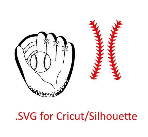 Download Baseball glove and stitches SVG Softball by OhThisDigitalFun