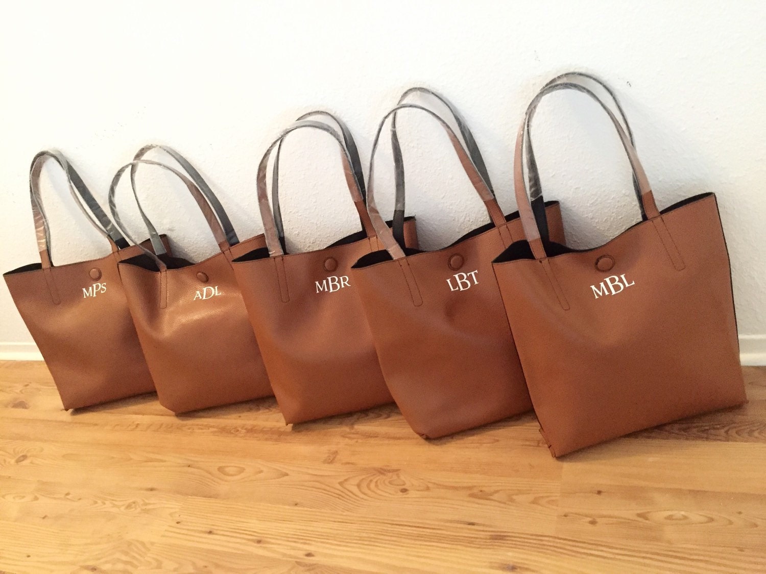 Brown Monogram Tote Monogram Purse Personalized Handbag