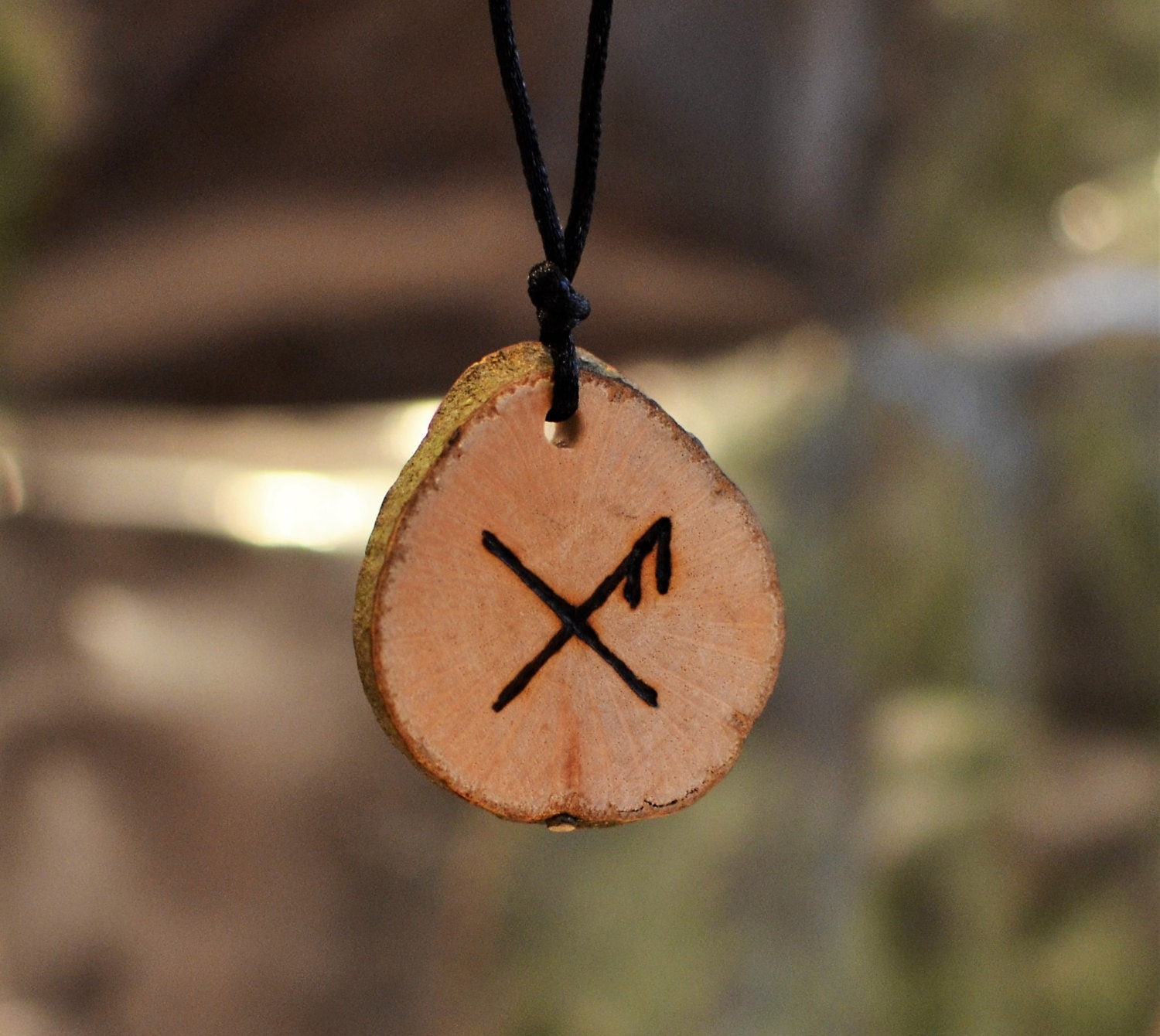 Good Luck Charm Viking Necklace Norse Runes Luck Talisman