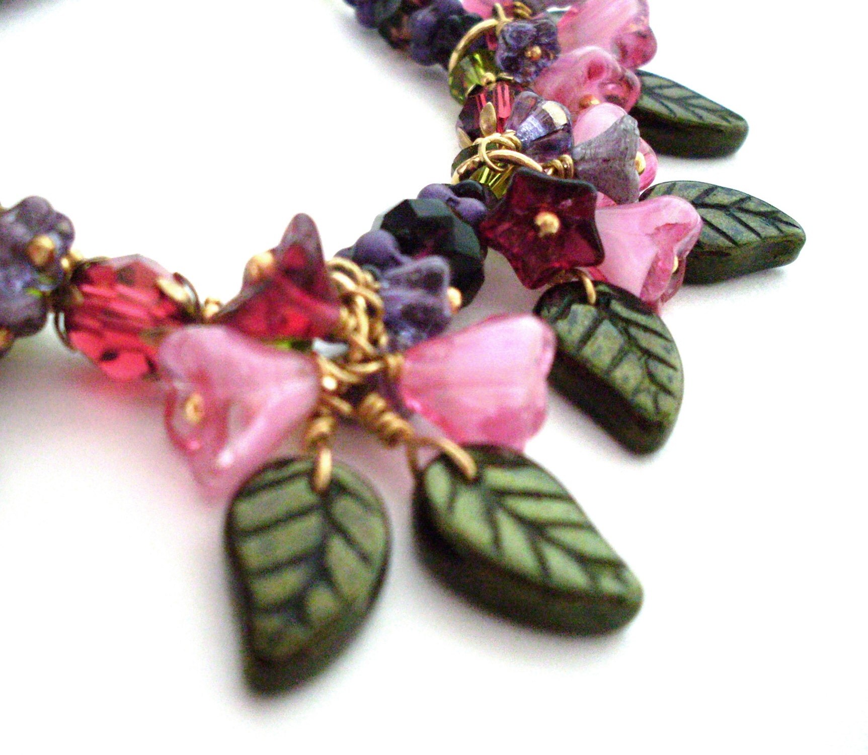 floral feminine jewelry romantic bridal jewelry by ArtfulTrinkets1