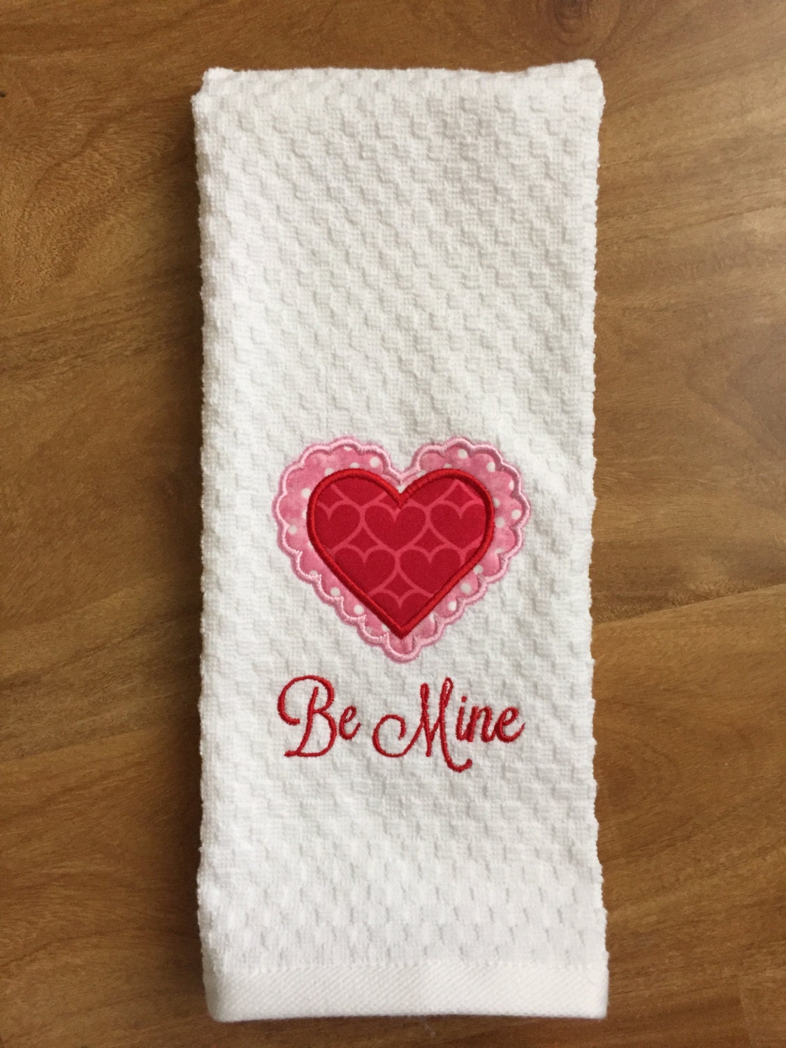 Valentine's Day Dish Towel personalized