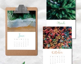 2017 Wall Calendar, Photo Calendar, 2017 Monthly Calendar, 2017 Printable Calendar, Modern Calendar, Calendar Printable, Digital Calendar