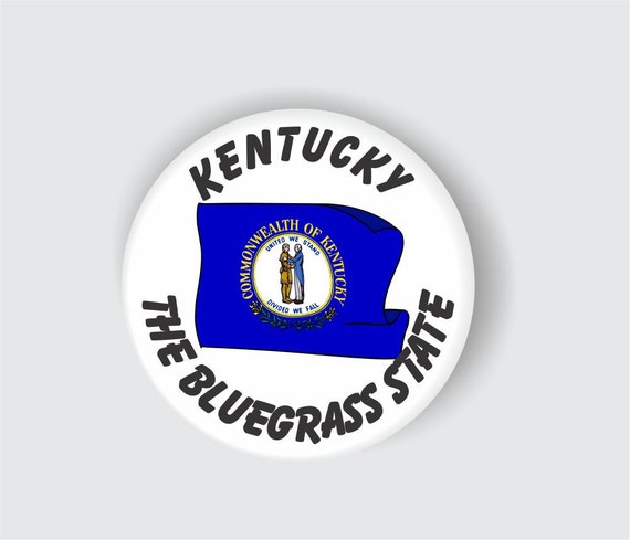  KENTUCKY STATE FLAG 143 Nickname pin back by BUTTONSBYMIKEL