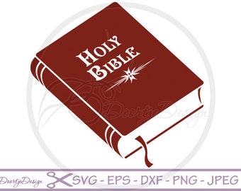 SVG Holy Bible, Religion, SVG Christian Illustration, Svg cut files, scrapbooking, Vector Files, Clip Art, Svg files Holy Bible, DXF files