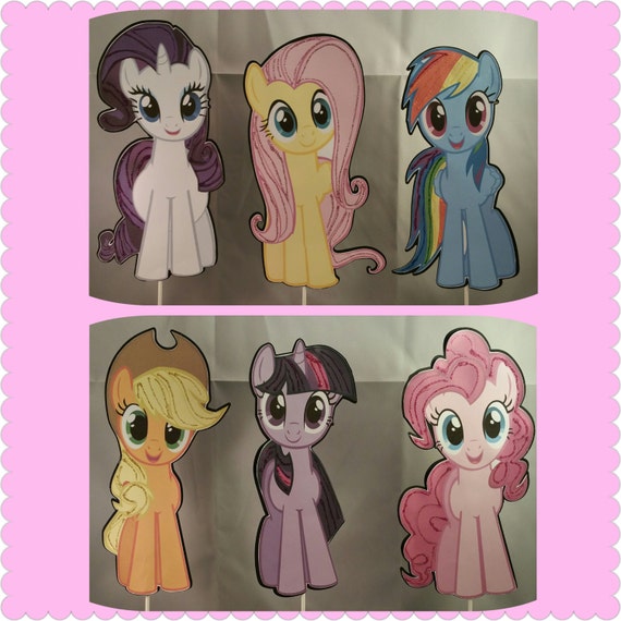 My Little Pony Stand Up Party Centerpieces by FlashyAffairs