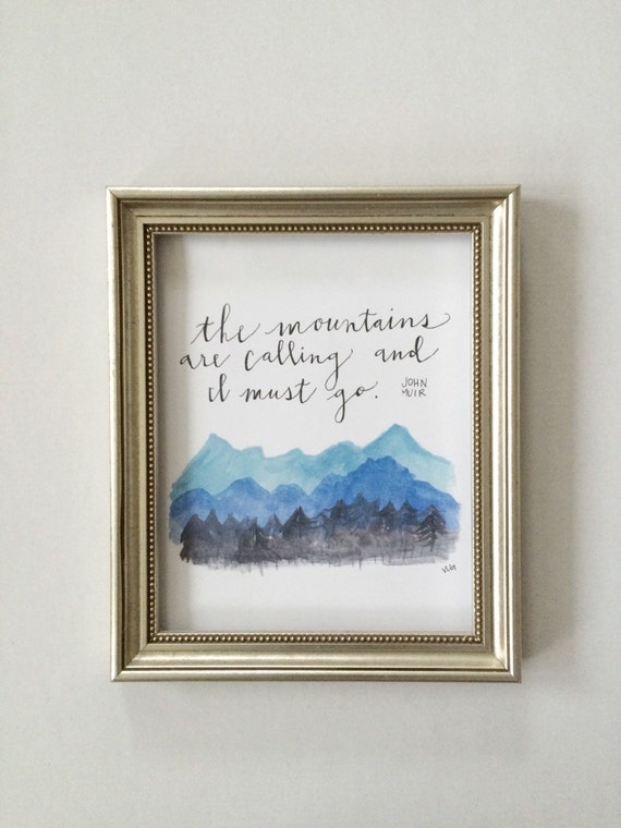 Mountain Nursery Art Mountain Nursery Decor by HappyHartCo on Etsy