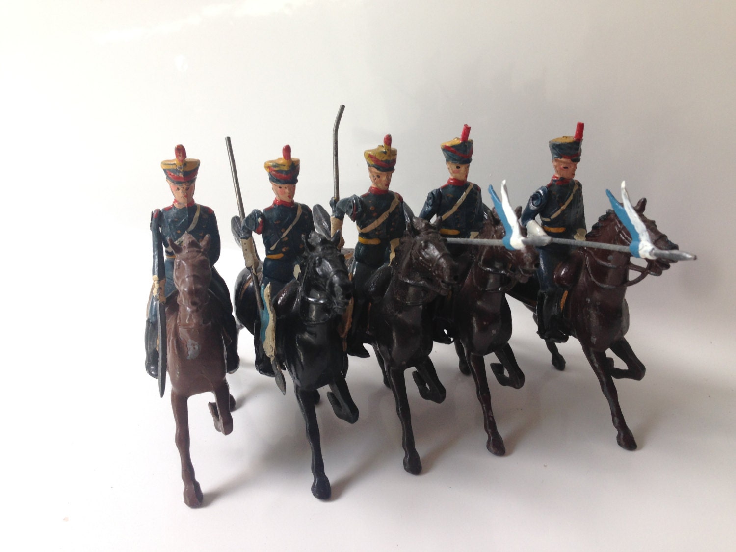 Britains Toy Lead Soldiers Set 217 Argentine Cavalry Mounted