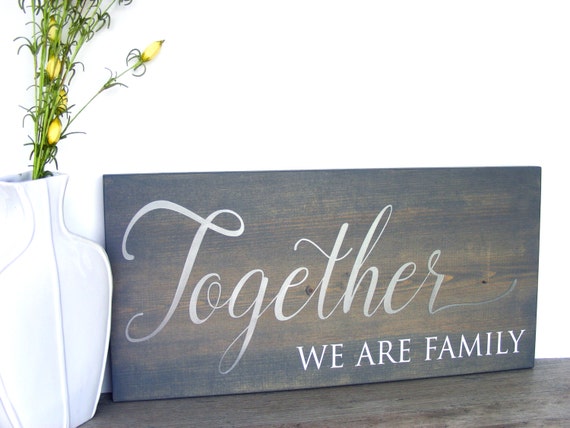 Wood Family Sign Wood Home Decor Sign Living by ...