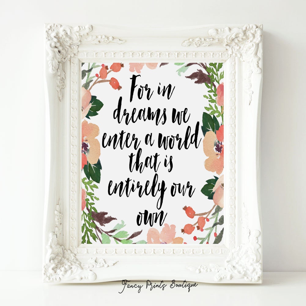 Harry Potter nursery decor Albus Dumbledore quote print Kids